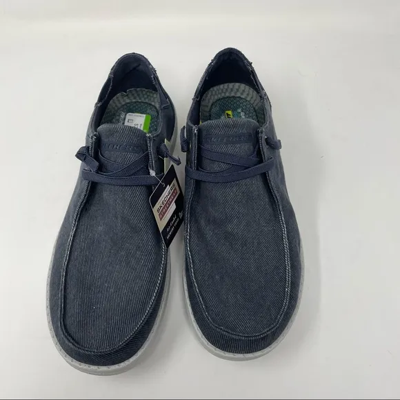 New Skechers Men's Melson Raymon Sneakers Blue Size 8.5