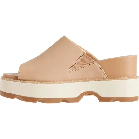 NEW SOREL Leather Joanie 4 Slide Wedge Sandals for women 254