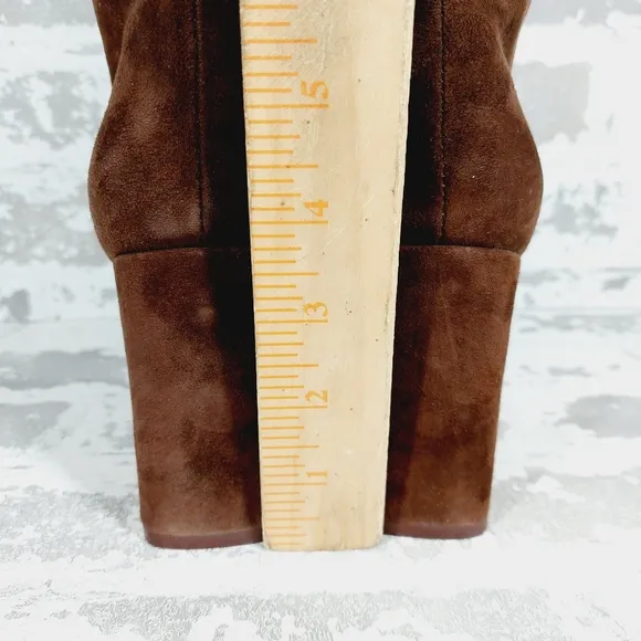 New Steve Madden Annya Brown Suede Knee High Boots C690