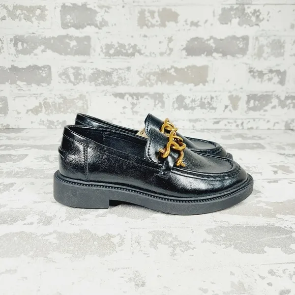 NEW Steve Madden Karmine Black Suede Slip On Loafers B582