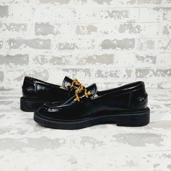 NEW Steve Madden Karmine Black Suede Slip On Loafers B582