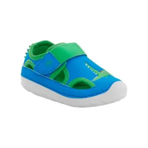 NEW STRIDE RITE boy's sm splash sandals in blue/green