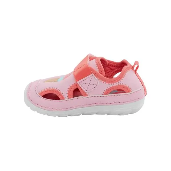 NEW STRIDE RITE girl's sm splash sandals in pink/coral