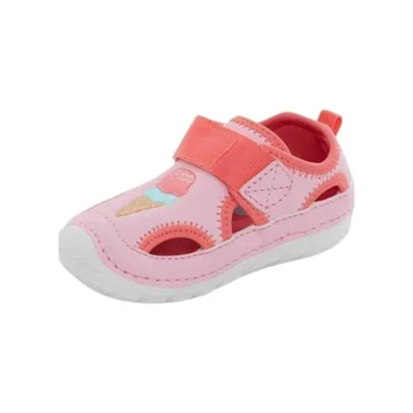 NEW STRIDE RITE girl's sm splash sandals in pink/coral