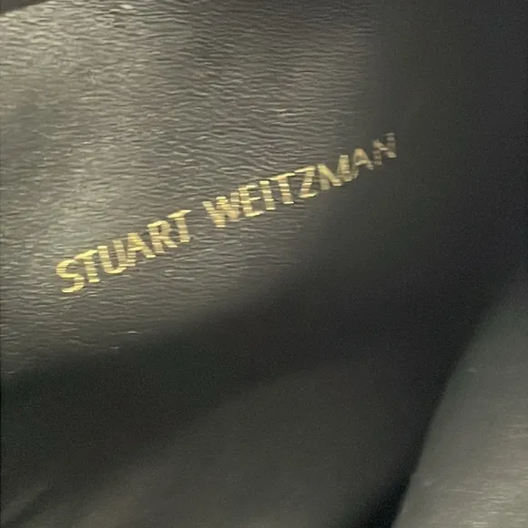 New Stuart Weitzman 5050 Over The Knee Riding Boots Black Suede Sz 6