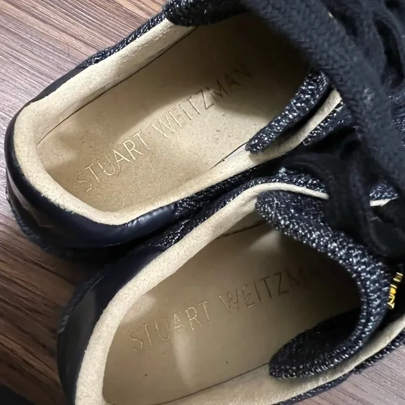 NEW Stuart Weitzman Indigo Daryl Canvas Espadrille Sneakers Size 5 $325