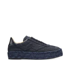 NEW Stuart Weitzman Indigo Daryl Canvas Espadrille Sneakers Size 5 $325
