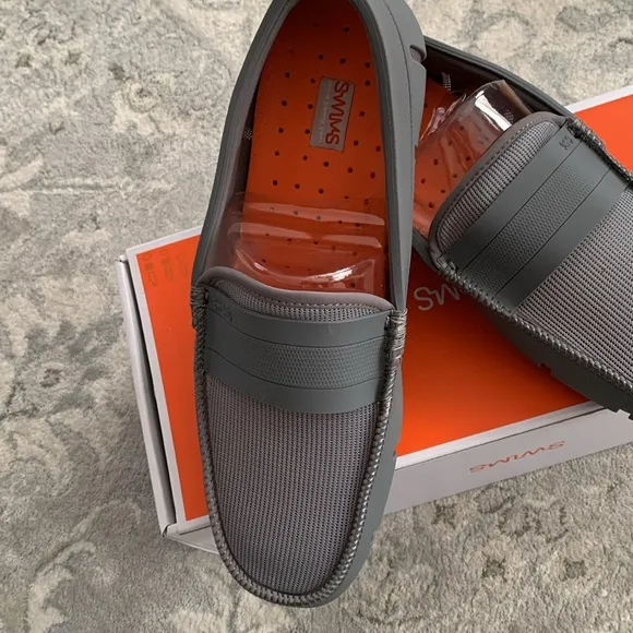 New SWIMS gray loafers