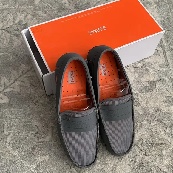 New SWIMS gray loafers