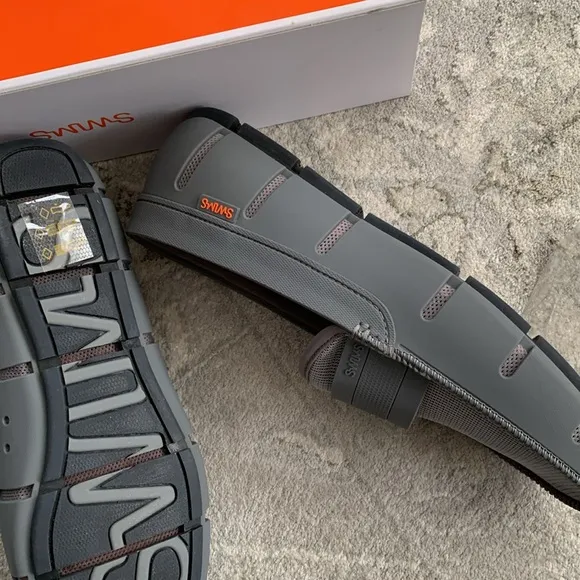 New SWIMS gray loafers