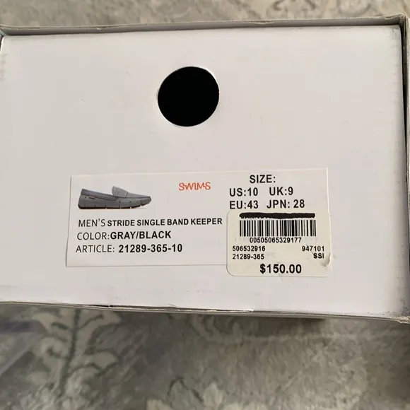 New SWIMS gray loafers