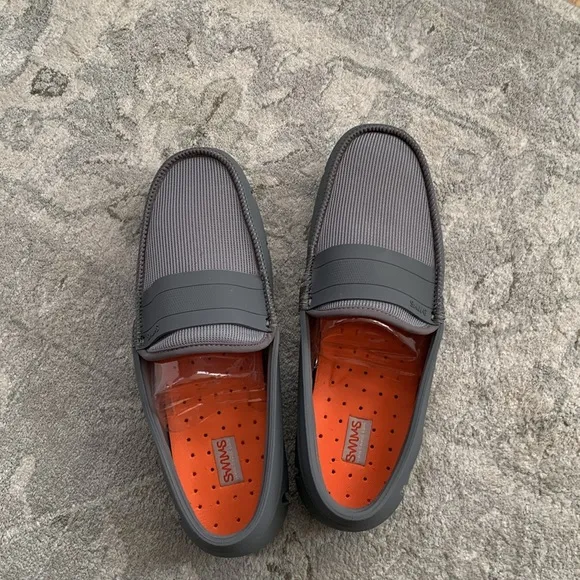 New SWIMS gray loafers