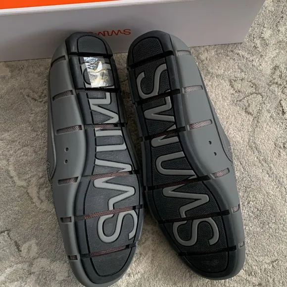New SWIMS gray loafers