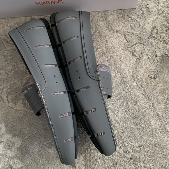 New SWIMS gray loafers