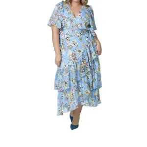 NEW TANYA TAYLOR brittany dress - plus in light blue