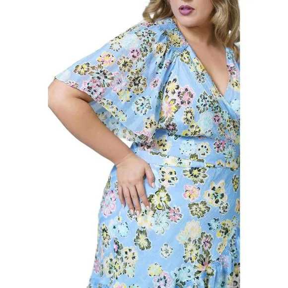 NEW TANYA TAYLOR brittany dress - plus in light blue