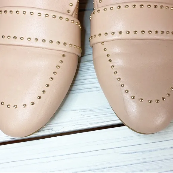 NEW Taryn Rose Blush Bristol Studded Loafers 7.5