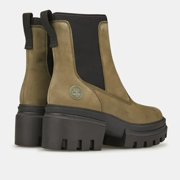 NEW  TIMBERLAND Mid Chelsea Boots lichen green for women 864tn