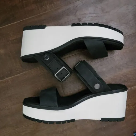 NEW Timberland Wedge Sandals Womens 10 Koralyn Comfort Casual Slide