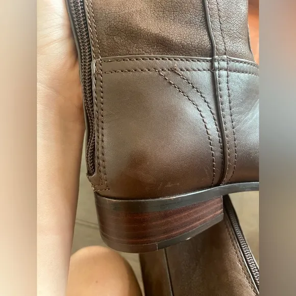 New Tory Burch Simone Suede Leather Over-the-Knee Riding Boots in Brown Size 6