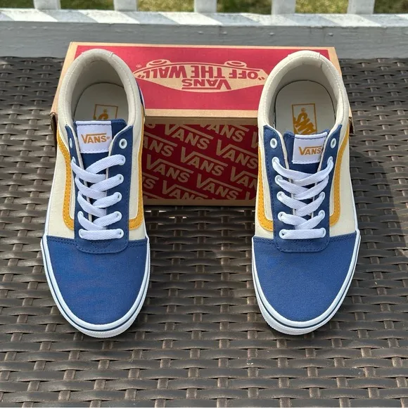 New Vans Kids' Ward Sneakers, VARSITY BIJOU BLUE, Unisex Youth
