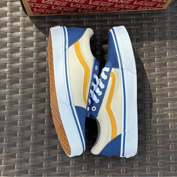 New Vans Kids' Ward Sneakers, VARSITY BIJOU BLUE, Unisex Youth