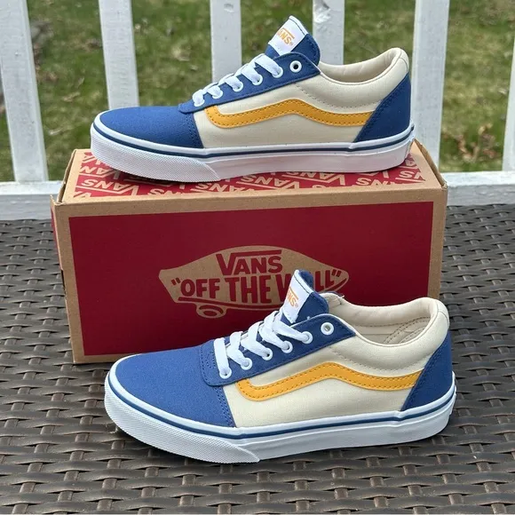 New Vans Kids' Ward Sneakers, VARSITY BIJOU BLUE, Unisex Youth