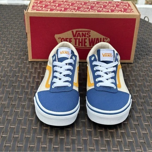 New Vans Kids' Ward Sneakers, VARSITY BIJOU BLUE, Unisex Youth
