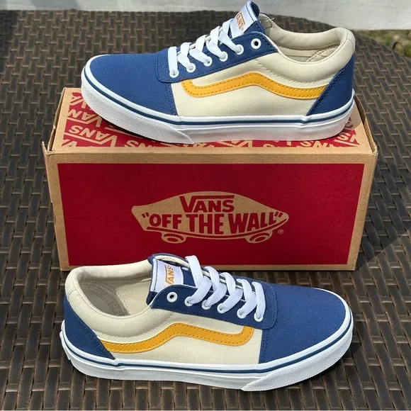 New Vans Kids' Ward Sneakers, VARSITY BIJOU BLUE, Unisex Youth