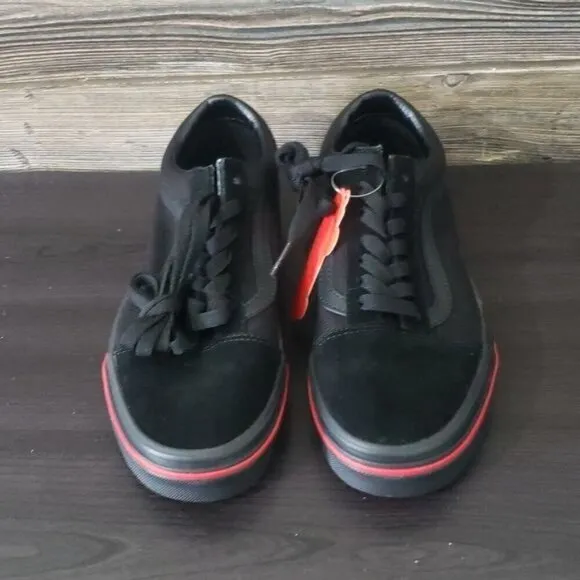 New Vans Old Skool Flame Wall Black Sneakers