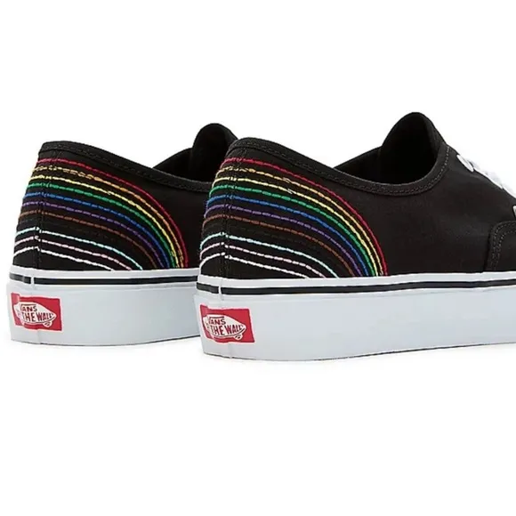 NEW VANS PRIDE RAINBOW CANVAS SNEAKERS LOVE IS LOVE