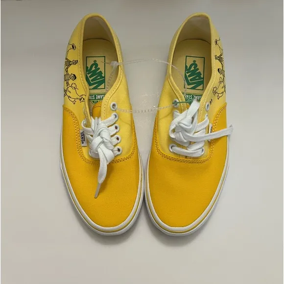 NEW Vans Sesame Street X Authentic Yellow Sneakers  SZ - W8 / M6.5