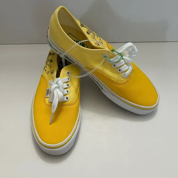NEW Vans Sesame Street X Authentic Yellow Sneakers  SZ - W8 / M6.5