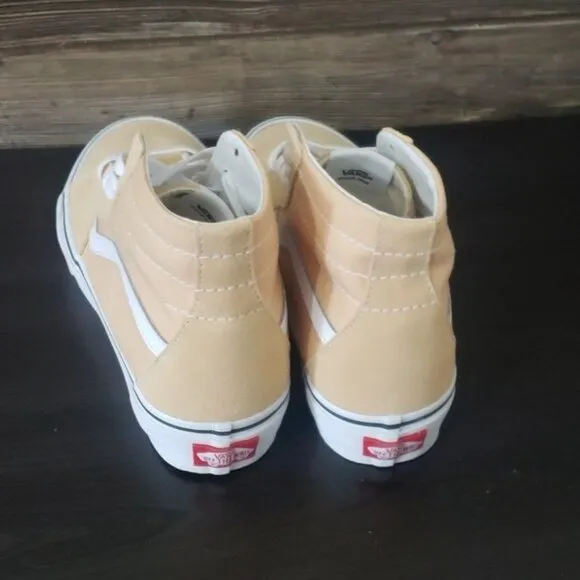 New Vans Sk8 Hi Color Theory Honey Peach High Top Sneakers