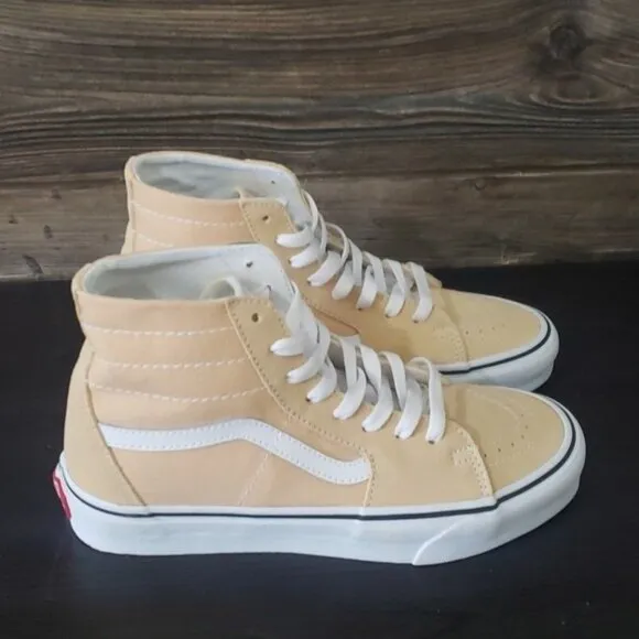 New Vans Sk8 Hi Color Theory Honey Peach High Top Sneakers