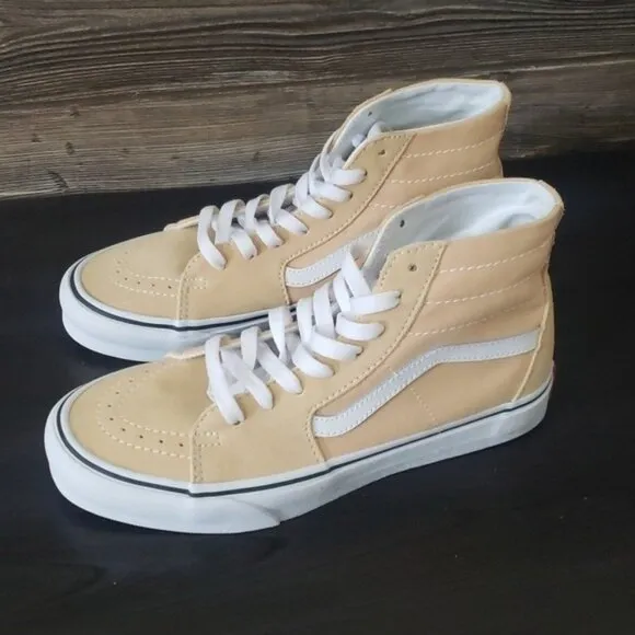 New Vans Sk8 Hi Color Theory Honey Peach High Top Sneakers