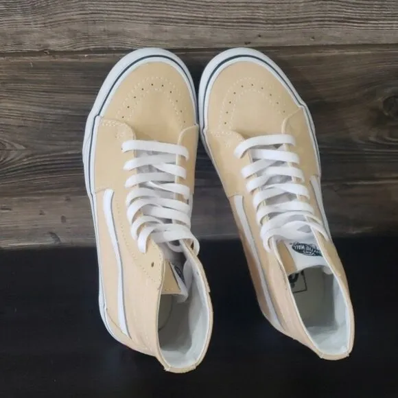 New Vans Sk8 Hi Color Theory Honey Peach High Top Sneakers