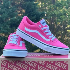NEW Vans Womens Ward Casual Sneakers Canvas -fits Youth 4.5Y, 5Y, 5.5Y, 6.5Y, 7Y