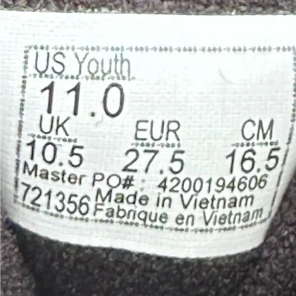 NEW Vans Youth Preschool Fillmore Casual Sneakers Black Canvas Suede - 11