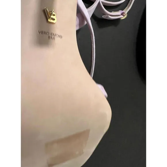 NEW VERONICA BEARD ABRIELLA LAVENDER Strappy Suede PINK/Purple Sandals US SZ 8 M