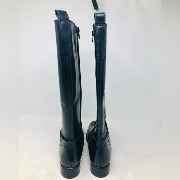 New W/Box Clarks Plaza Market Leather Riding Boots