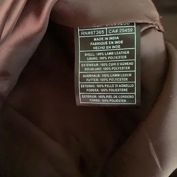 New with tags brown leather skirt