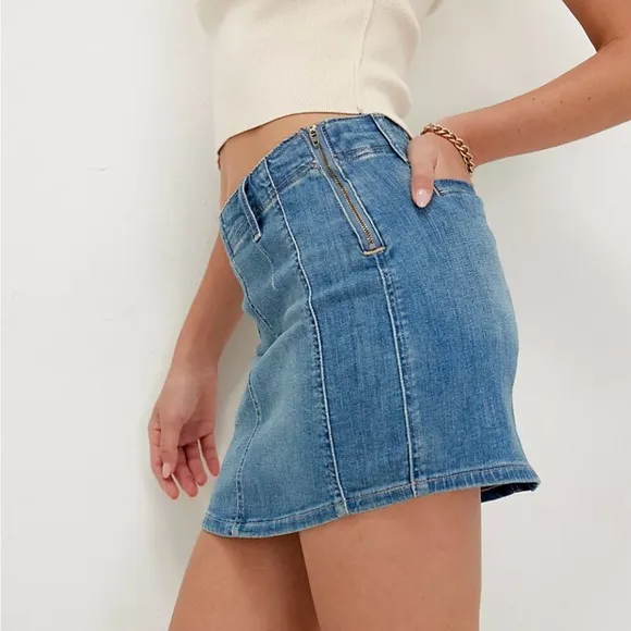 NEW with tags (NWT) Free People We The Free Daylight Denim Mini Skirt