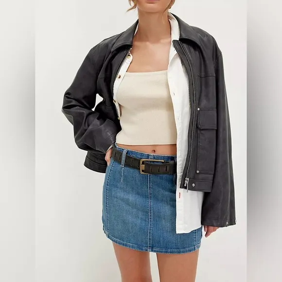 NEW with tags (NWT) Free People We The Free Daylight Denim Mini Skirt
