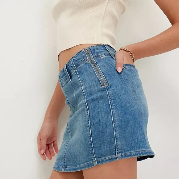 NEW with tags (NWT) Free People We The Free Daylight Denim Mini Skirt