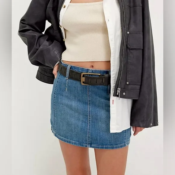 NEW with tags (NWT) Free People We The Free Daylight Denim Mini Skirt