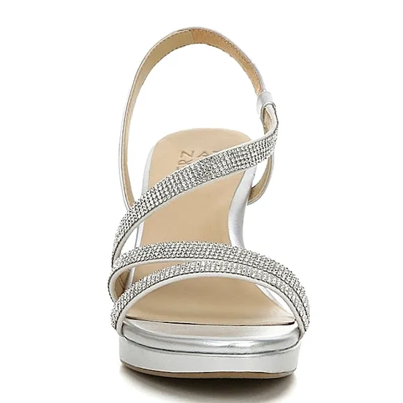 New w/o Box Naturalizer Brenta2 Strappy Rhinestone Dress Sandals Size 8.5