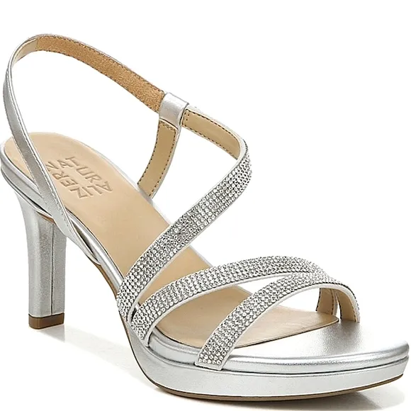 New w/o Box Naturalizer Brenta2 Strappy Rhinestone Dress Sandals Size 8.5