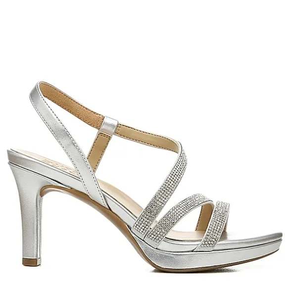 New w/o Box Naturalizer Brenta2 Strappy Rhinestone Dress Sandals Size 8.5