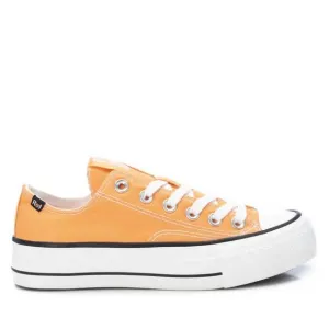 NEW XTI women's canvas sneakers in orange